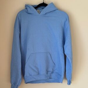 Blue Hoodie with Cute Back Design